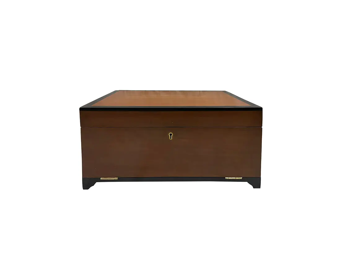 Cedarwood Box with Ebony and Secret Compartments