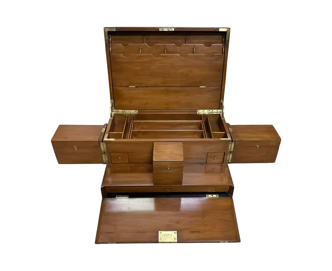 Cedarwood Box with Ebony and Secret Compartments