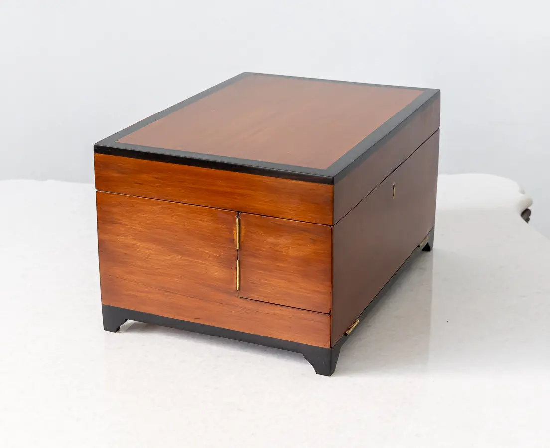 Cedarwood Box with Ebony Trim and Secret Compartments