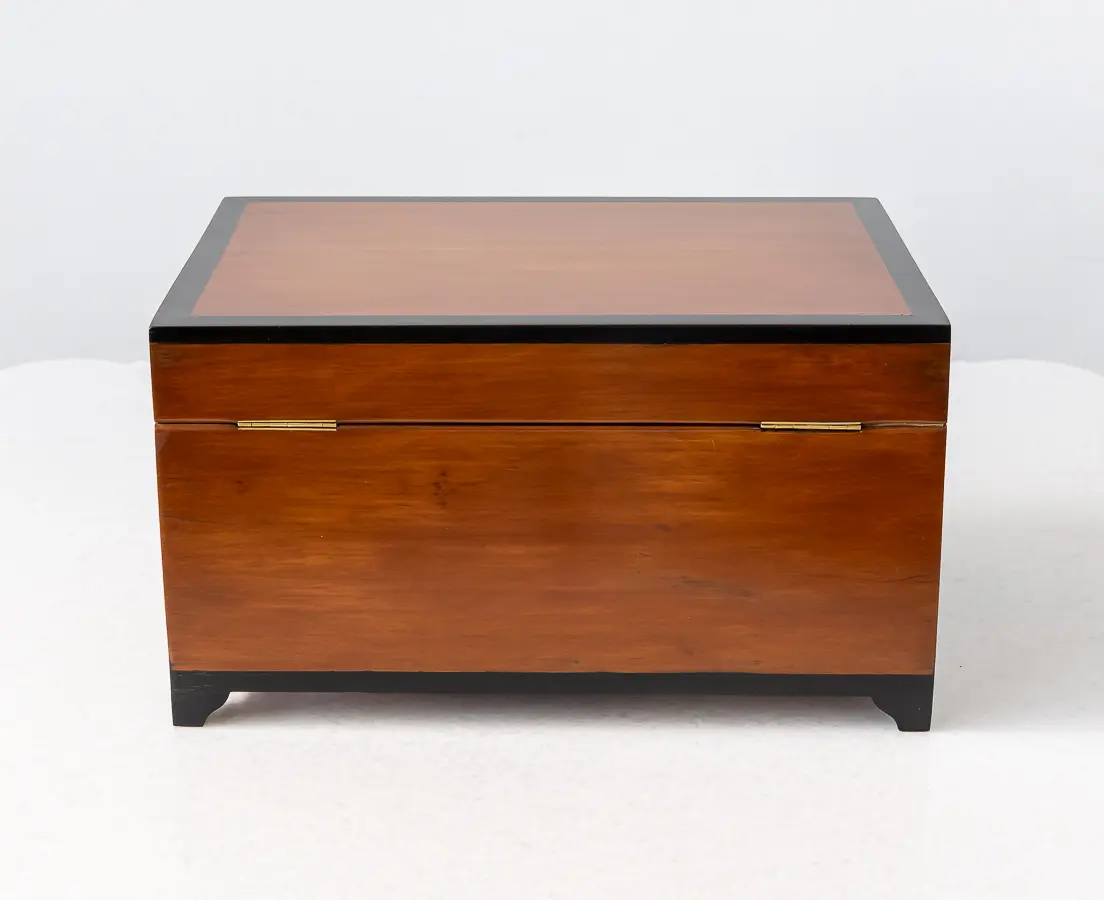 Cedarwood Box with Ebony Trim and Secret Compartments