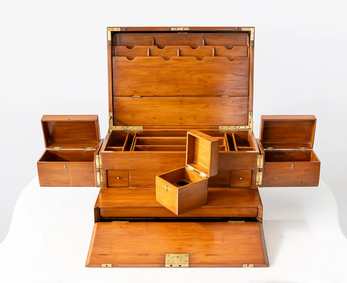 Cedarwood Box with Ebony Trim and Secret Compartments
