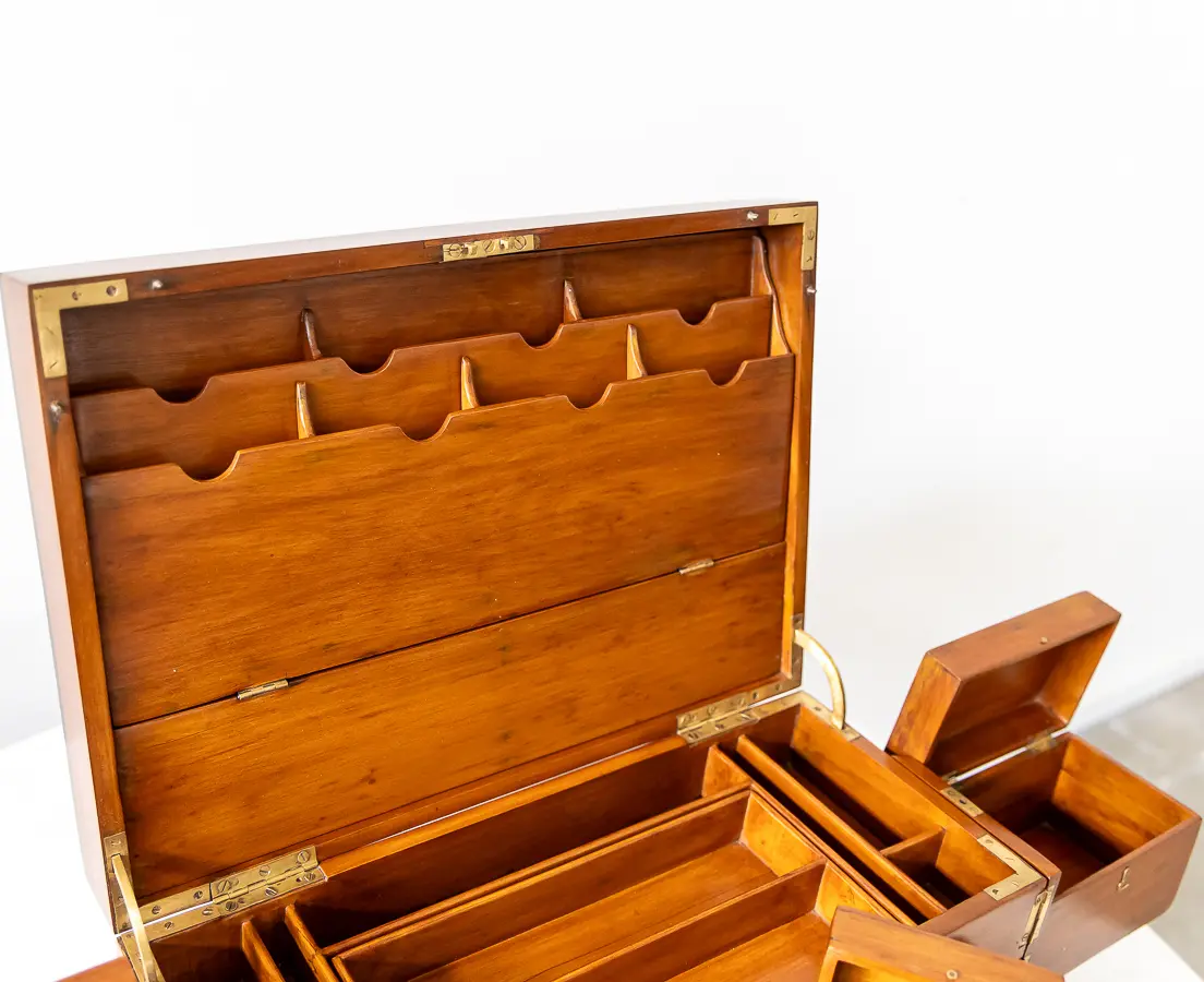 Cedarwood Box with Ebony Trim and Secret Compartments