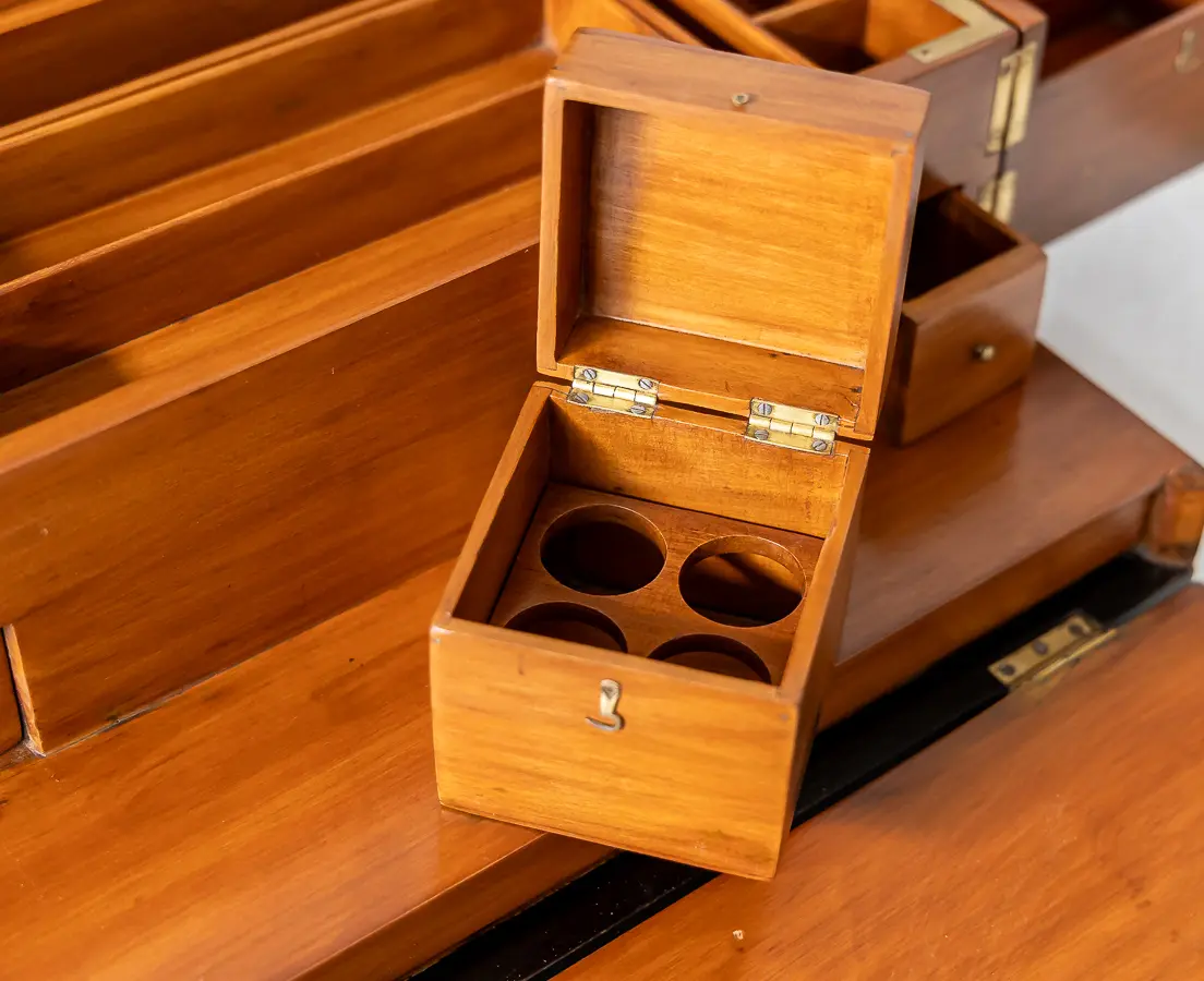 Cedarwood Box with Ebony Trim and Secret Compartments