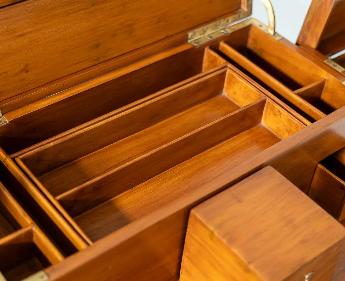 Cedarwood Box with Ebony Trim and Secret Compartments