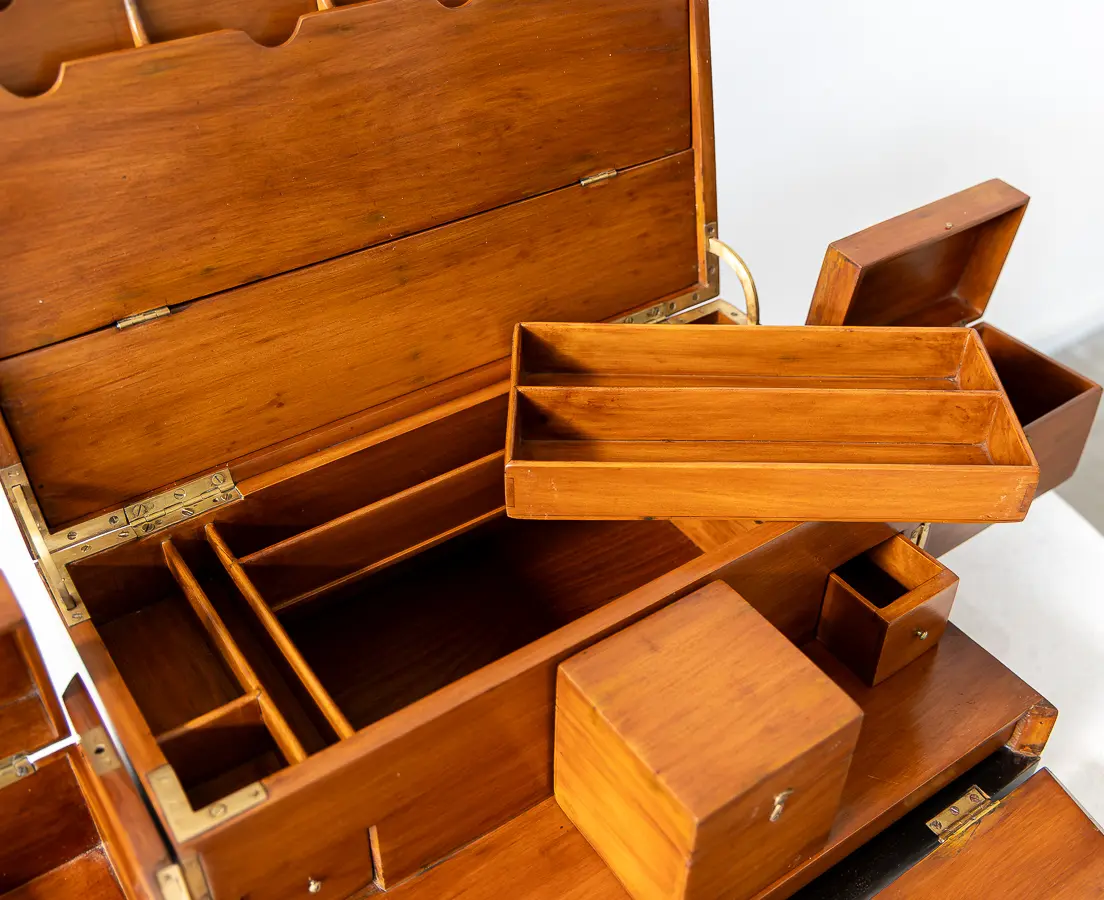 Cedarwood Box with Ebony Trim and Secret Compartments