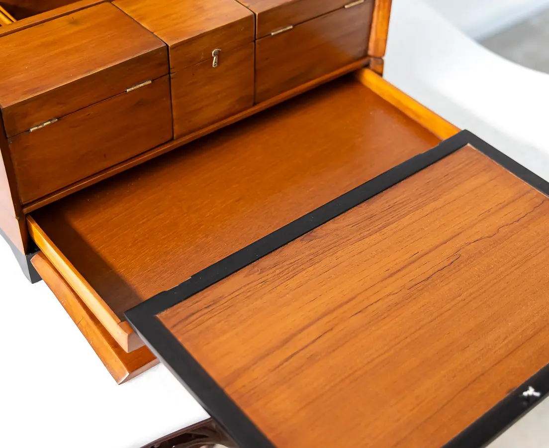 Cedarwood Box with Ebony Trim and Secret Compartments