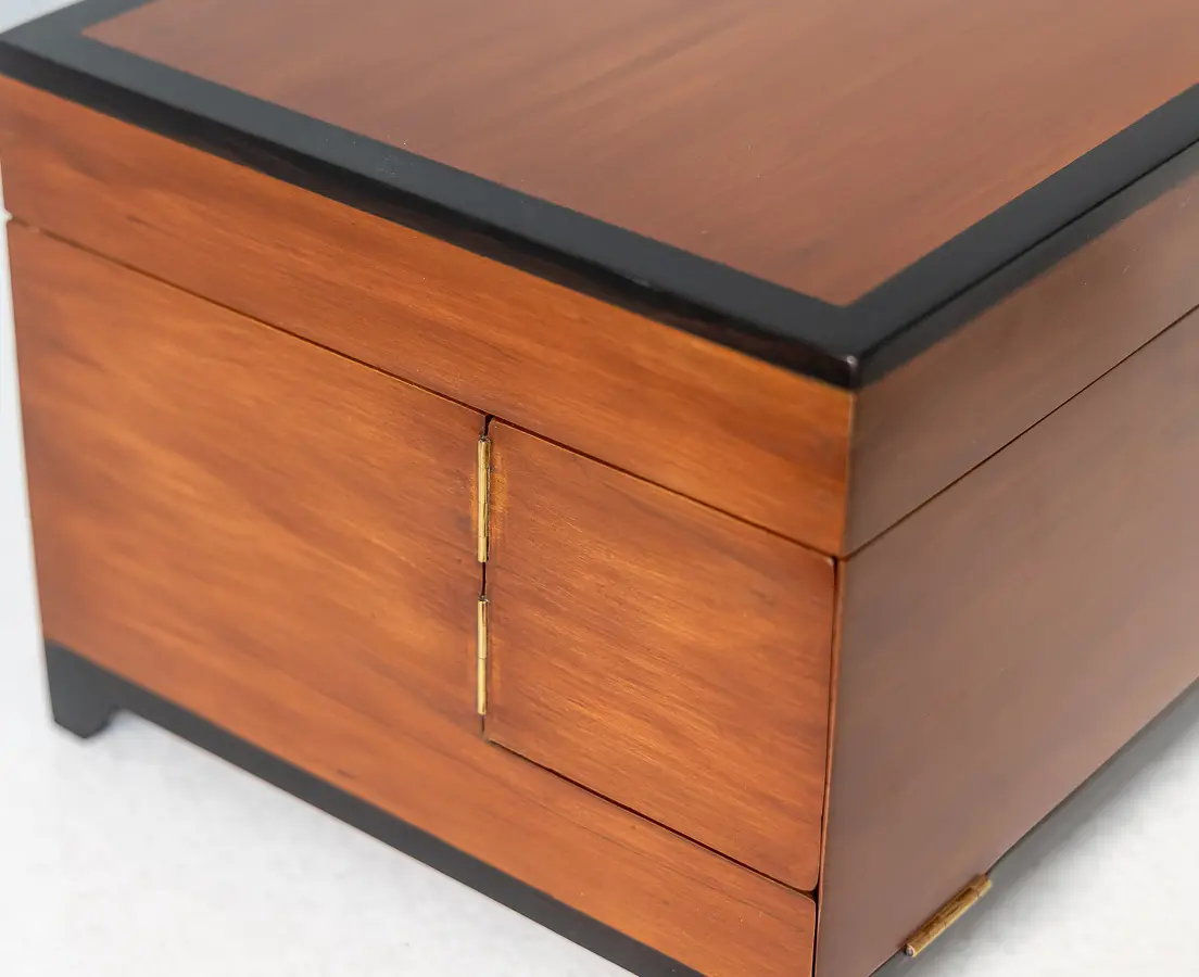 Cedarwood Box with Ebony Trim and Secret Compartments