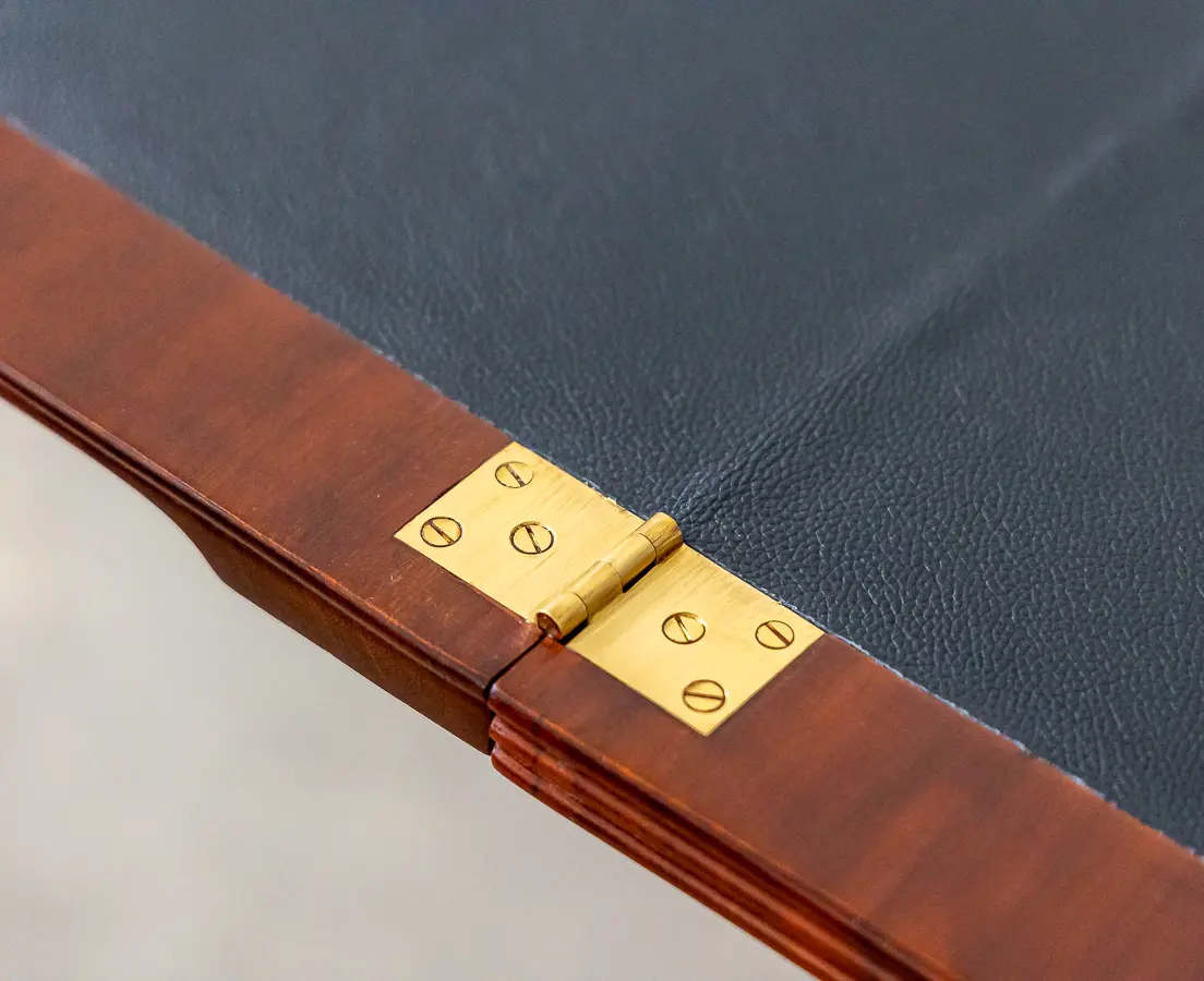 Mahogany Game Table with Ebony Trim