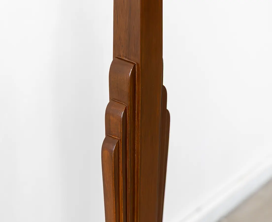 Teakwood Art Deco Lamp