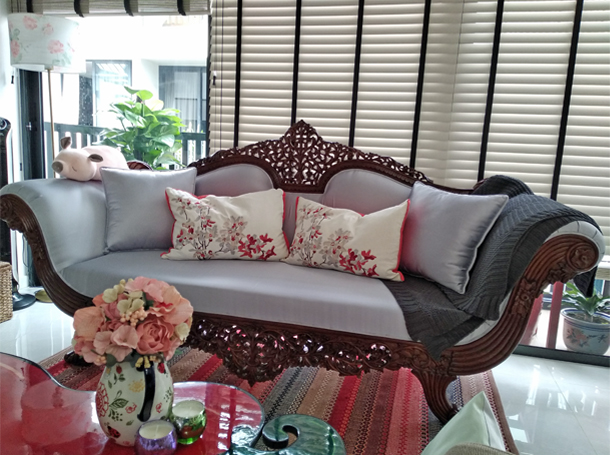 Love At First Sight - A Beautifully Styled Antique Sofa - The Past Perfect Collection - Singapore