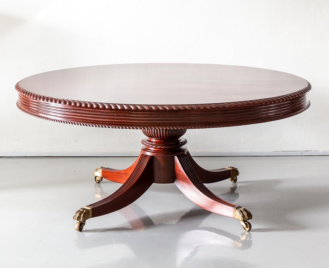 Antique British Colonial Mahogany Dining Table The Past Perfect