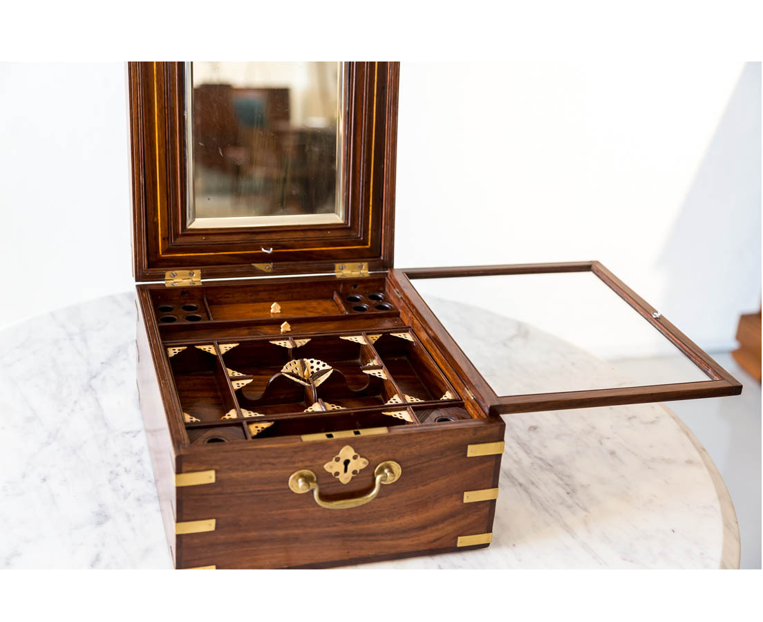 AngloIndian Rosewood Dressing Box The Past Perfect Collection