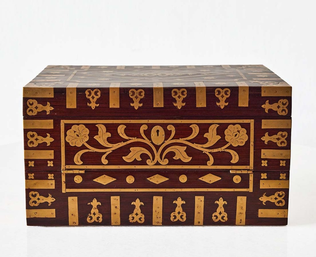 Colonial Text Box British Colonial Triple Opening Writing Box - The Past Perfect Collection