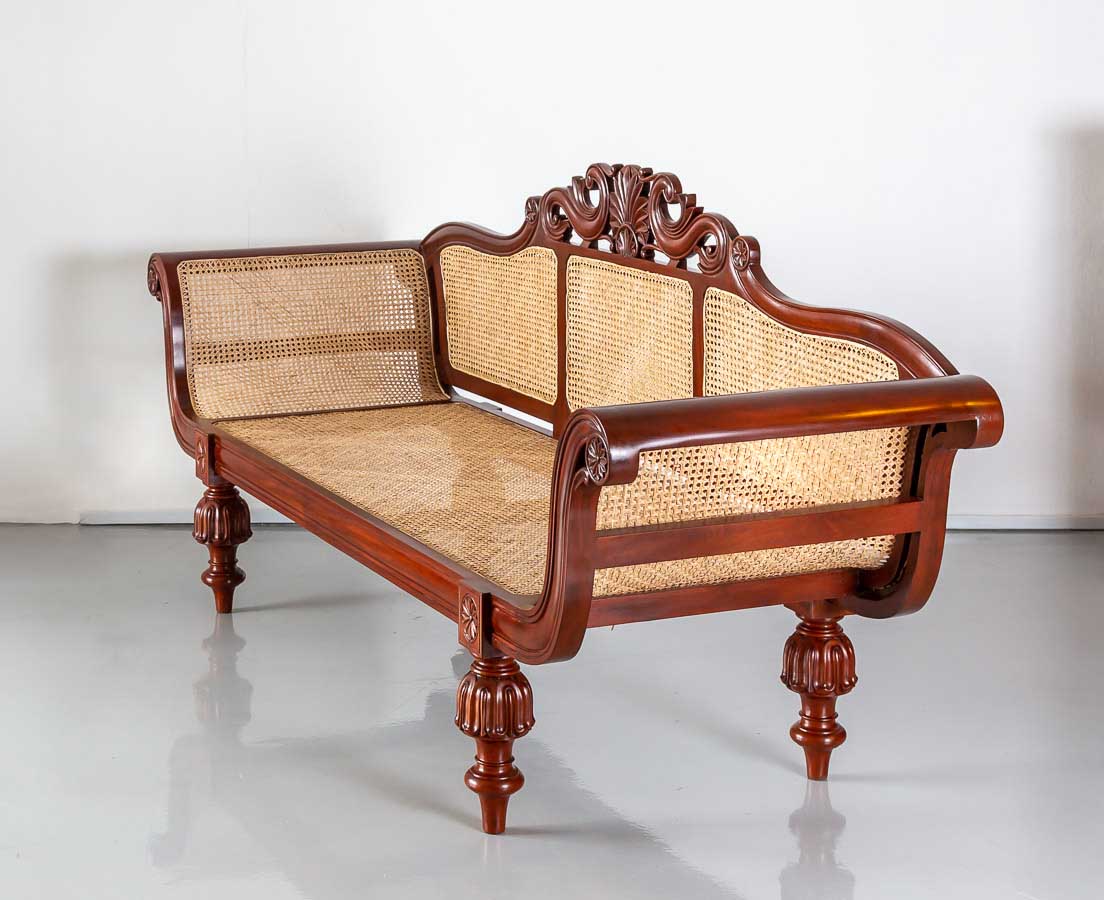 AngloIndian Mahogany Sofa The Past Perfect Collection