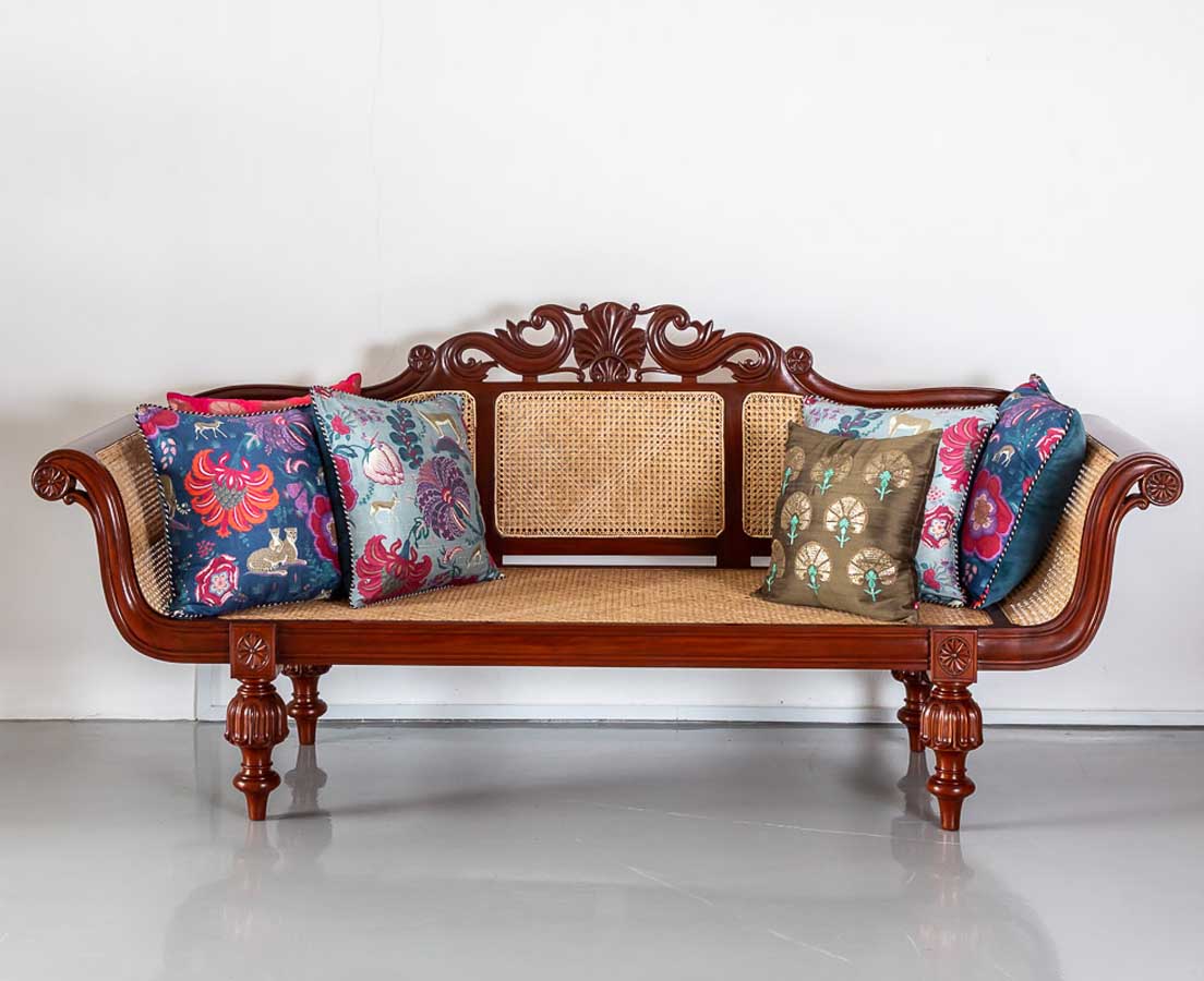 Anglo Indian Mahogany Sofa  The Past Perfect Collection