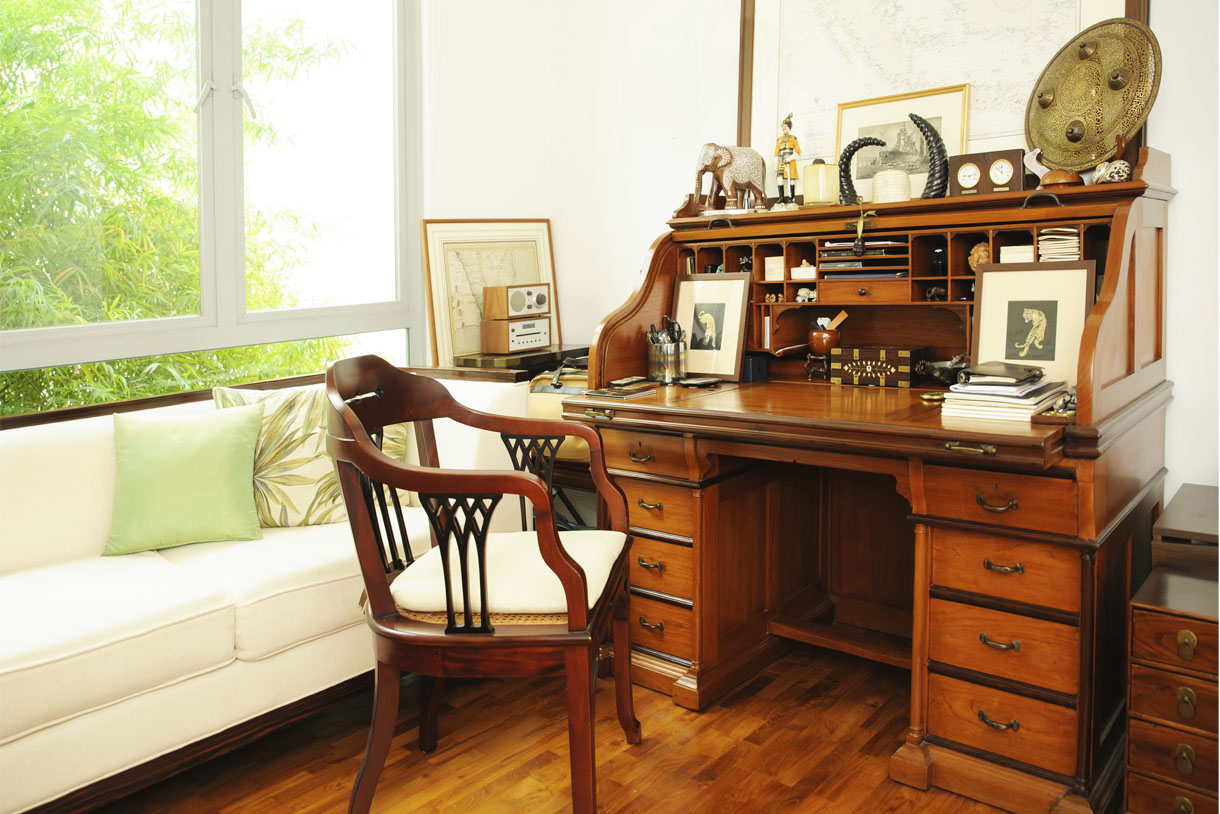 Customers' Homes - Roll Top Desk It's a Man's World - The Past Perfect collection - Singapore