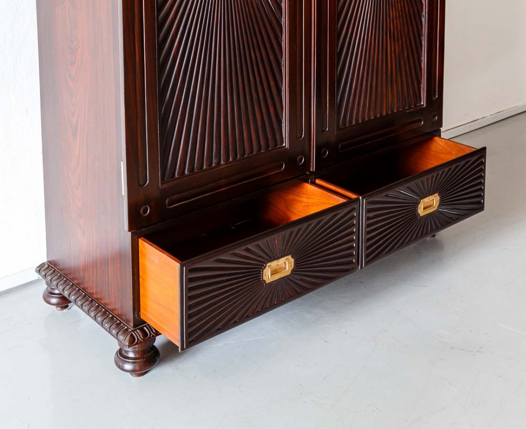 British Colonial Long Sunburst Cupboard The Past Perfect Collection