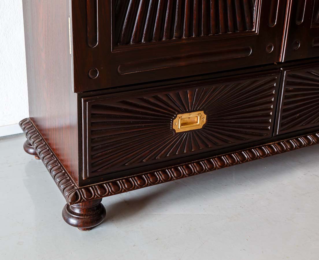 British Colonial Long Sunburst Cupboard The Past Perfect Collection