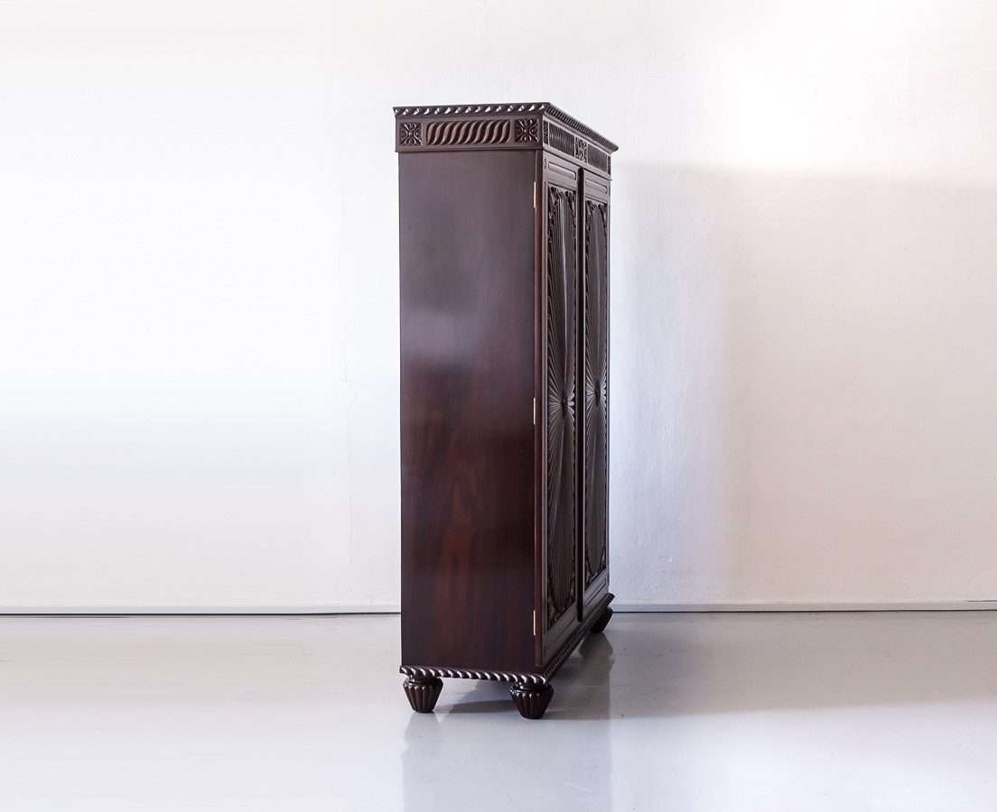 British Colonial Long Sunburst Cupboard The Past Perfect Collection