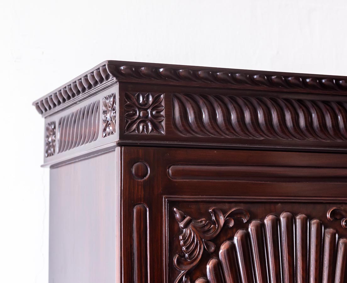 British Colonial Long Sunburst Cupboard The Past Perfect Collection