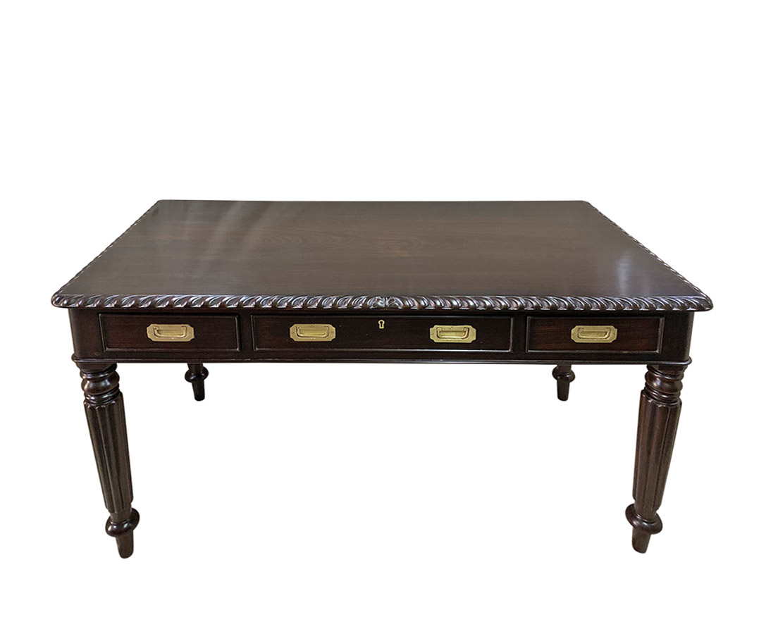 Antique British Colonial Rosewood Writing Desk The Past Perfect