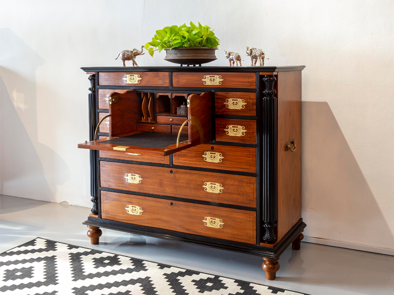 British-colonial-Camphor-Ebony-Campaign-Chest-of-Drawers-The-Past-Perfect-Collection-Singapore