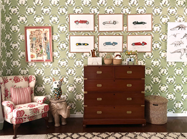 Antiques in a Kid's Bedroom - Customers' Homes - The Past Perfect Collection