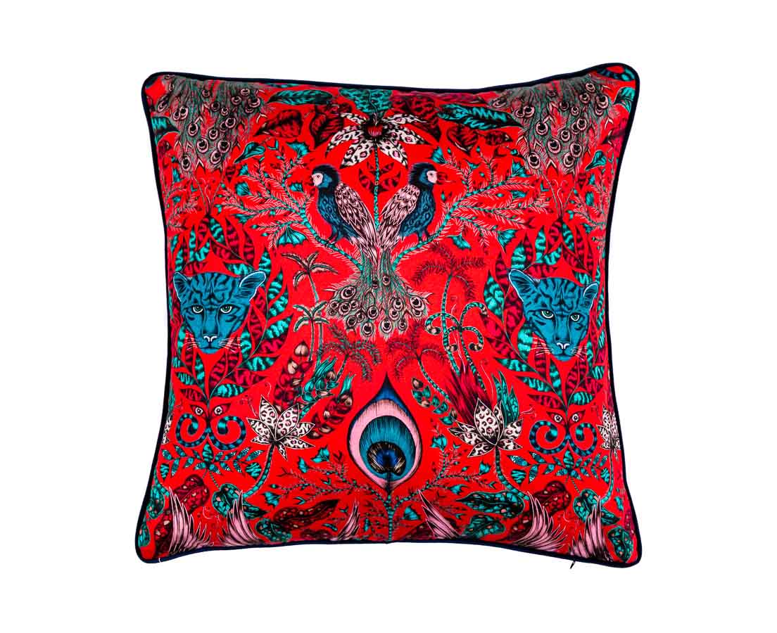 Amazon Red Designer Cushion The Past Perfect Collection