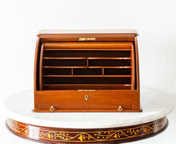 Colonial Text Box British Colonial Cylinder Writing Box - The Past Perfect Collection