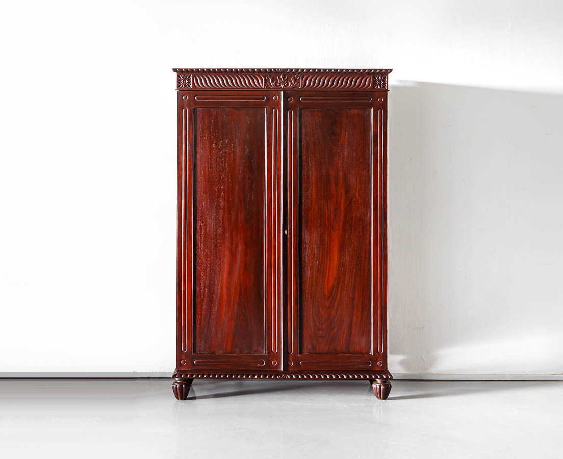 British Colonial Plain Rosewood Cupboard - The Past Perfect Collection