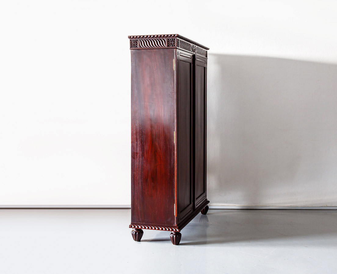 British Colonial Plain Rosewood Cupboard The Past Perfect Collection