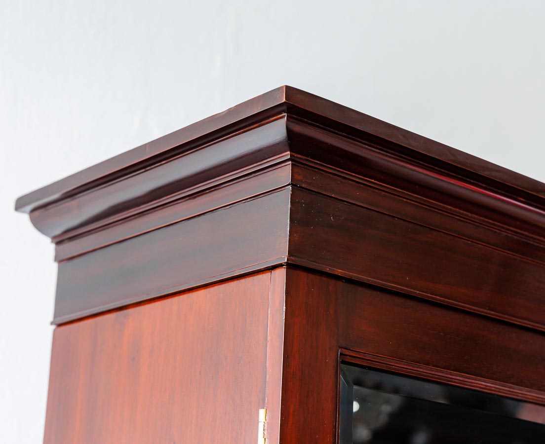 British Colonial Mahogany Glass Front on Stand The Past Perfect Collection