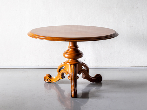 British Colonial Teakwood Circular Table - The Past Perfect Collection