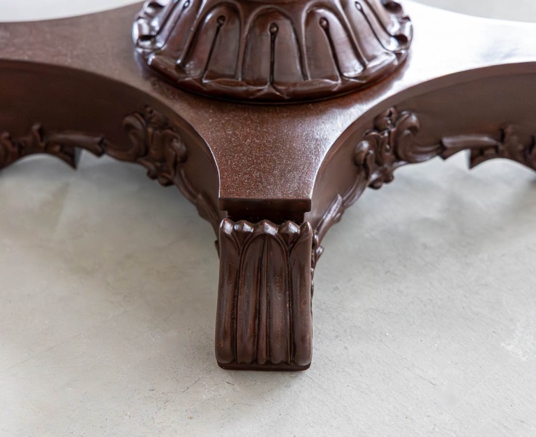 British Colonial Mahogany Marble Console Table - The Past Perfect ...