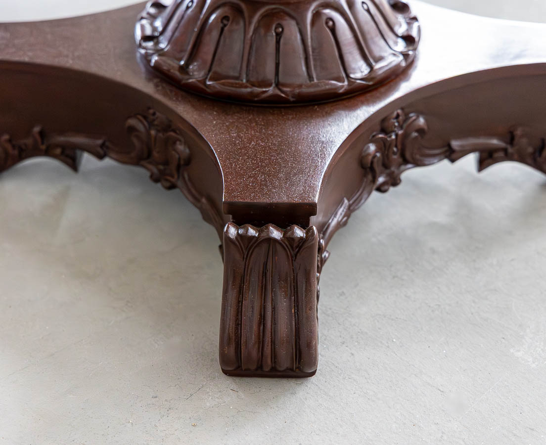 British Colonial Mahogany Marble Console Table - The Past Perfect ...