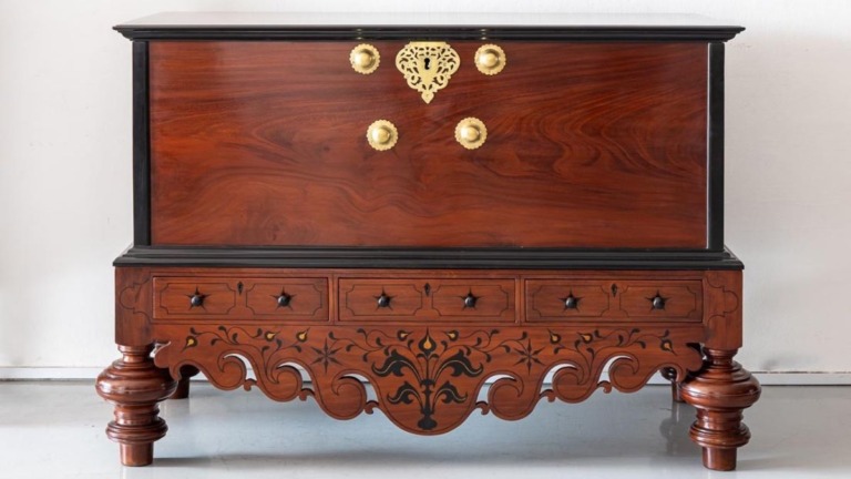 Dutch Mahogany Chest-The Past Perfect Collection-Singapore