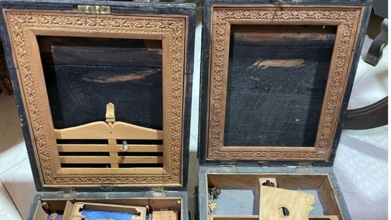 Carved Wooden Boxes - Furniture Restoration - The Past Perfect Collection - Singapore