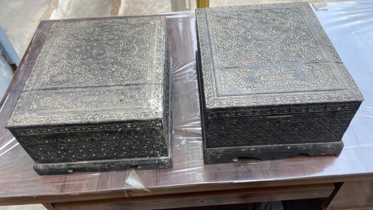 Carved Wooden Boxes - Furniture Restoration - The Past Perfect Collection - Singapore