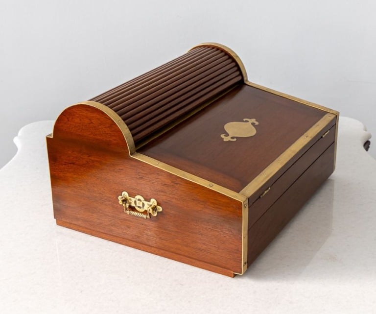 History in a Box - Antique Boxes - Teakwood Writing Slope - The Past Perfect Collection - Singapore